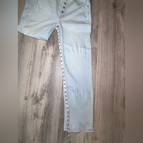 MOTHER The Pixie Tomcat Ankle Jeans in the "Pina Colada Paradise" Size 26 - Picture 9 of 15